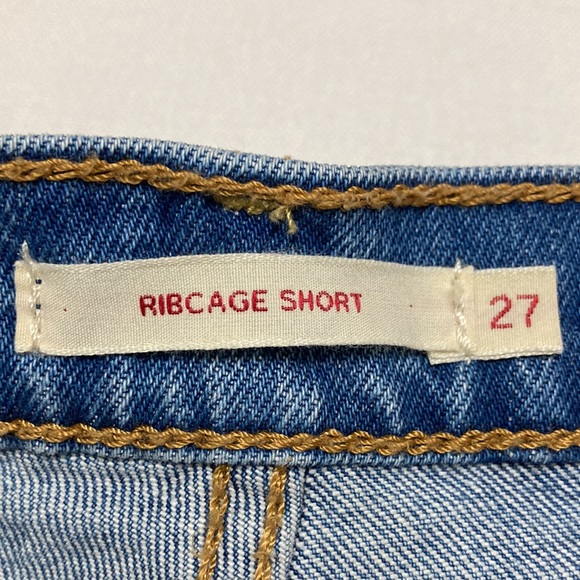 Levi’s Premium Ribcage Denim Short Sz 27 - Picture 7 of 10